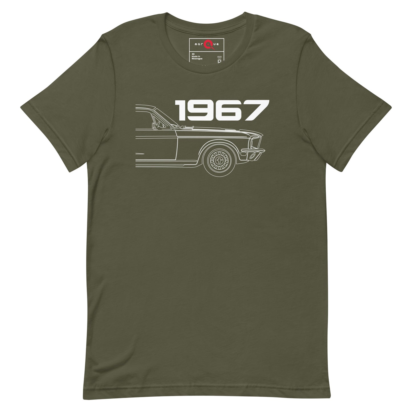 1967 pony muscle car classic graphic t-shirt — Marque