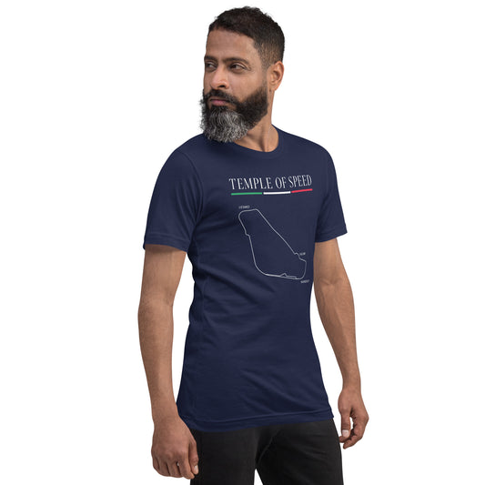 Temple of Speed racetrack heritage graphic t-shirt — Marque