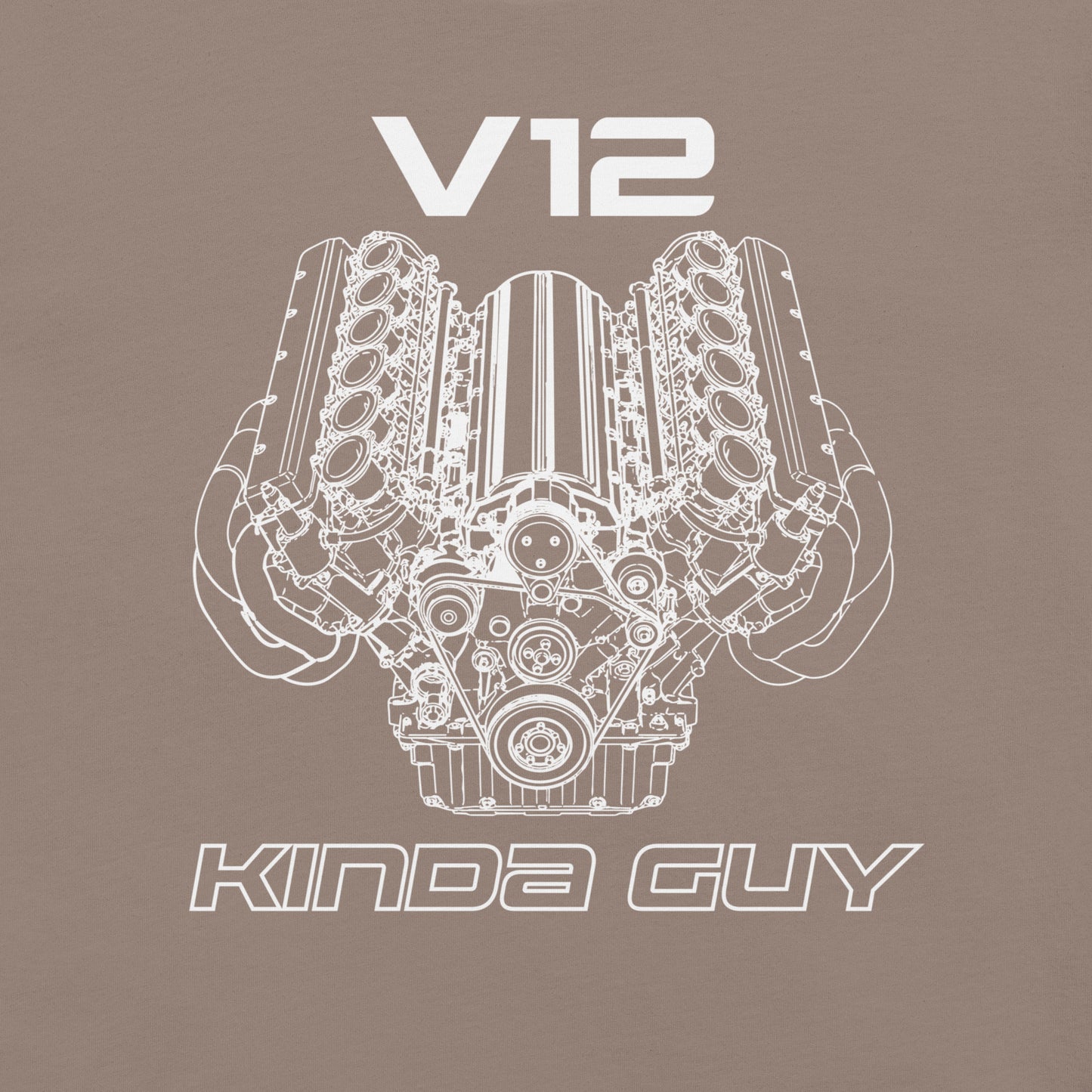 V12 Kinda Guy Tee — Marque automotive apparel