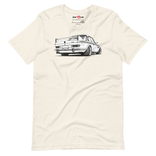 Design Icon Tee, Vintage White front view — Marque automotive apparel