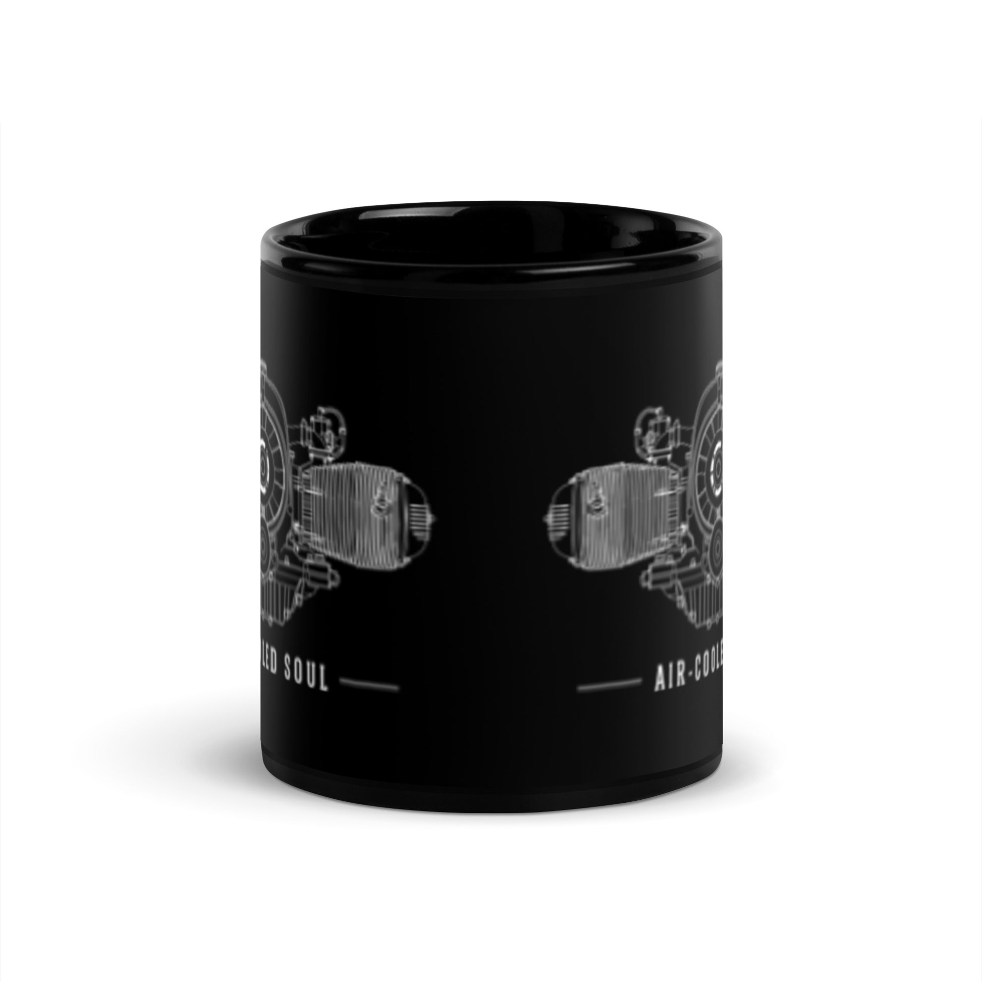 Air-cooled flat-six heritage ceramic mug — Marque