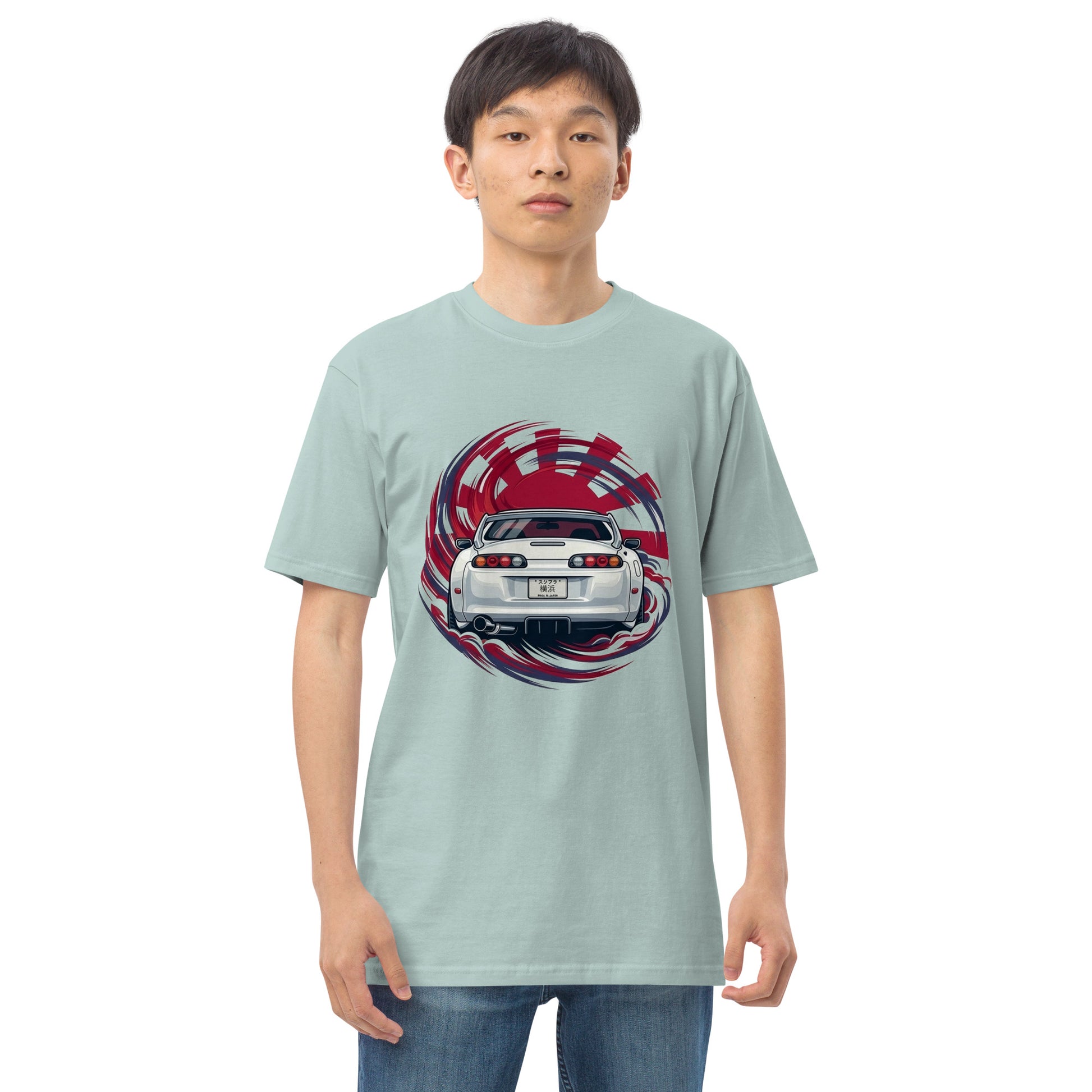 A80 Rising Sun Tee — Twin-Turbo Legend — Marque automotive apparel