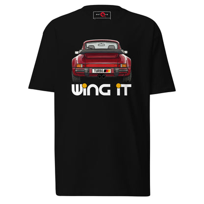 Wing It Tee — Whale-Tail Confidence — Marque automotive apparel