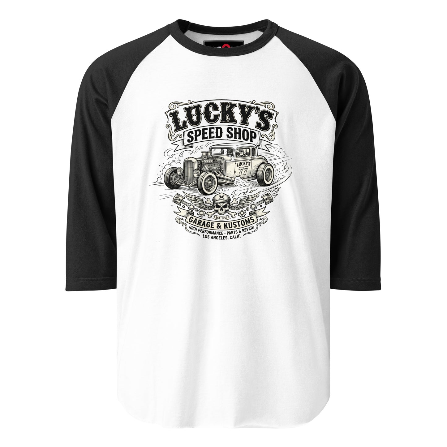 Lucky's Speed Shop vintage hot rod graphic t-shirt — Marque