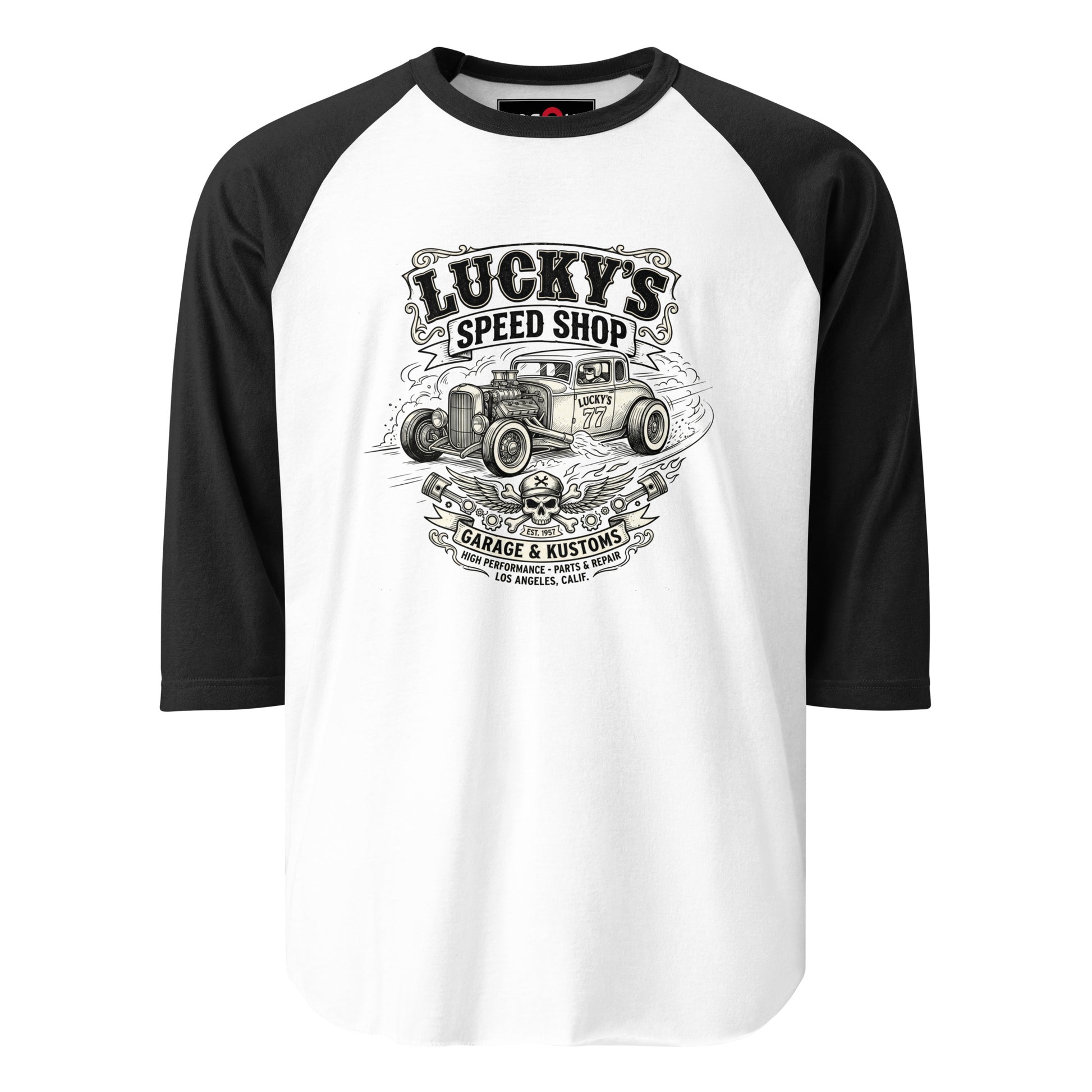 Lucky's Speed Shop vintage hot rod graphic t-shirt — Marque