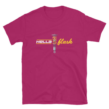 Hella Flush Tee — Static Stance graphic t-shirt, front view (15) — Marque automotive apparel