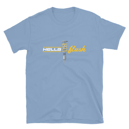 Hella Flush Tee — Static Stance graphic t-shirt, front view (13) — Marque automotive apparel