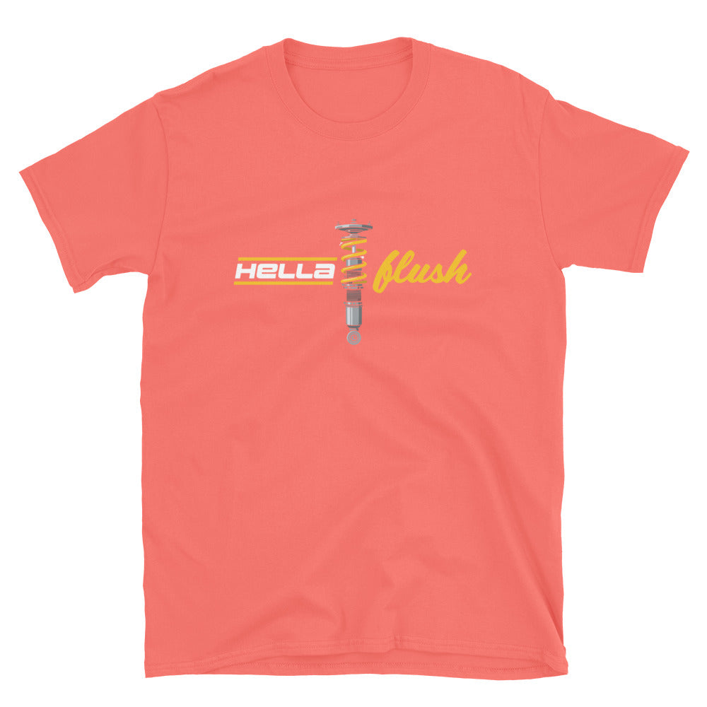 Hella Flush Tee — Static Stance graphic t-shirt, front view (24) — Marque automotive apparel