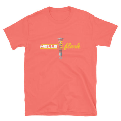 Hella Flush Tee — Static Stance graphic t-shirt, front view (24) — Marque automotive apparel