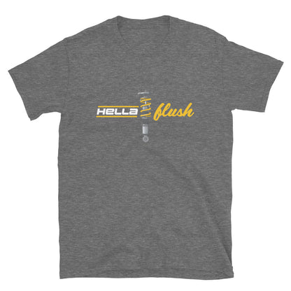 Hella Flush Tee — Static Stance graphic t-shirt, front view (2) — Marque automotive apparel
