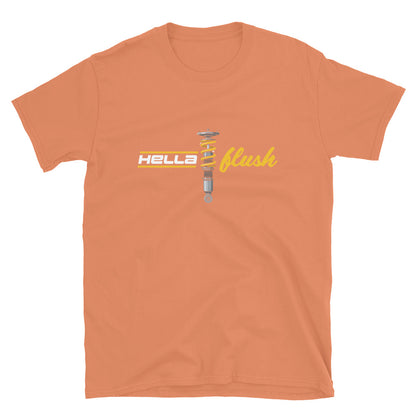 Hella Flush Tee — Static Stance graphic t-shirt, front view (11) — Marque automotive apparel
