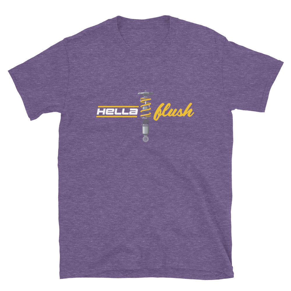Hella Flush Tee — Static Stance graphic t-shirt, front view (5) — Marque automotive apparel