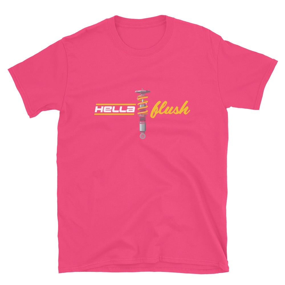 Hella Flush Tee — Static Stance graphic t-shirt, front view (23) — Marque automotive apparel
