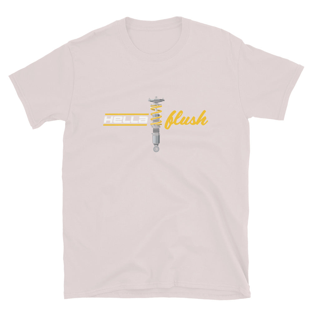 Hella Flush Tee — Static Stance graphic t-shirt, front view (17) — Marque automotive apparel