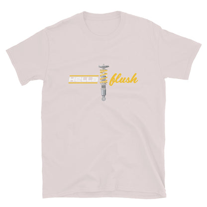 Hella Flush Tee — Static Stance graphic t-shirt, front view (17) — Marque automotive apparel