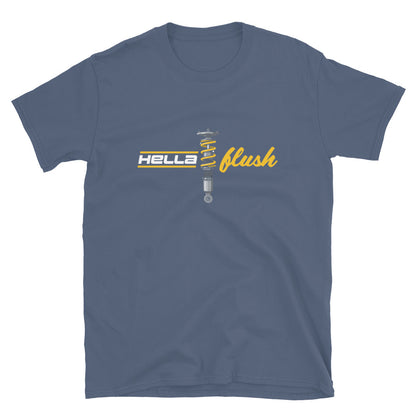Hella Flush Tee — Static Stance graphic t-shirt, front view (16) — Marque automotive apparel