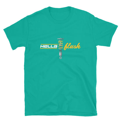 Hella Flush Tee — Static Stance graphic t-shirt, front view (25) — Marque automotive apparel