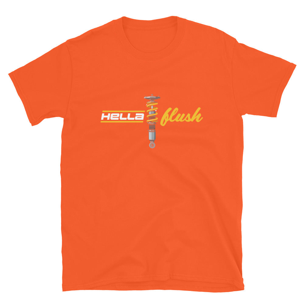 Hella Flush Tee — Static Stance graphic t-shirt, front view (8) — Marque automotive apparel