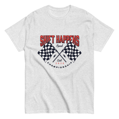 Shift Happens Tee — Marque automotive apparel