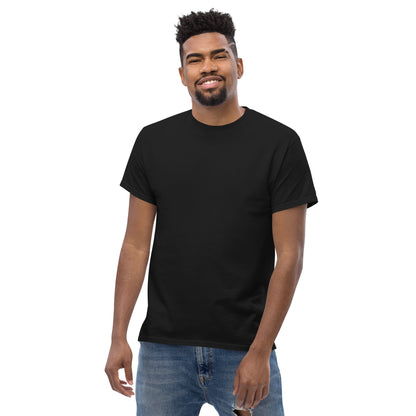 Black Feel the Fear tee, second front view confirming there is no front print