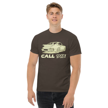 Call 911 Tee — Garage Humor Edition — Marque automotive apparel