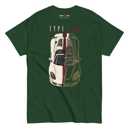 Type 980 tee, Forest Green front view (2) — Marque automotive apparel