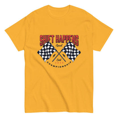 Shift Happens Tee — Marque automotive apparel
