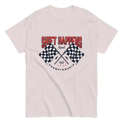 Shift Happens Tee — Marque automotive apparel
