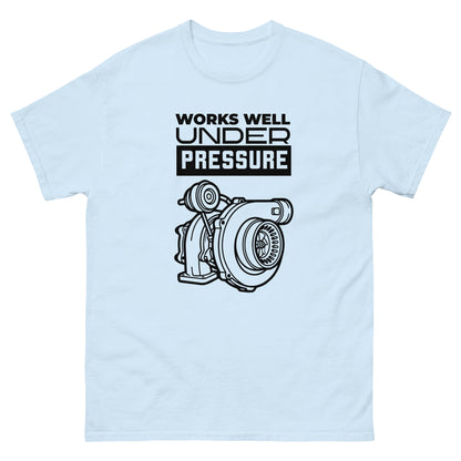 Works Well Under Pressure turbo graphic t-shirt — Marque