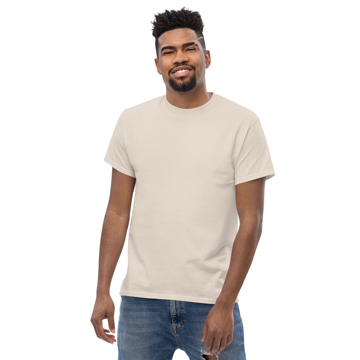 Natural Feel the Fear tee, second front view showing the unprinted chest