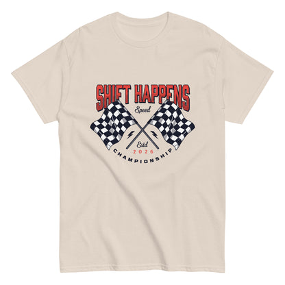Shift Happens Tee — Marque automotive apparel