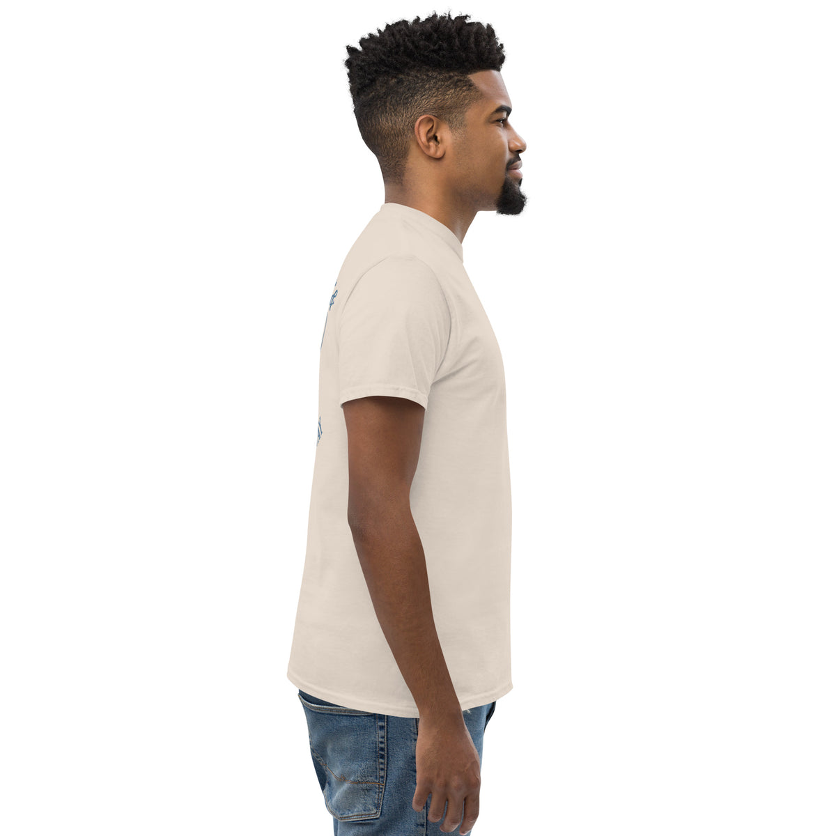 Natural Feel the Fear tee from the right side