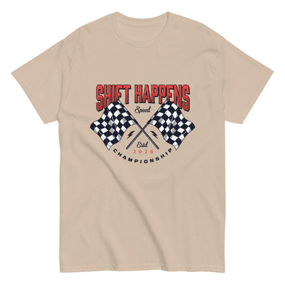 Shift Happens Tee — Marque automotive apparel