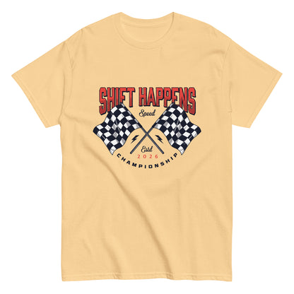 Shift Happens Tee — Marque automotive apparel