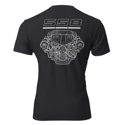 S58 straight-six engine graphic t-shirt — Marque