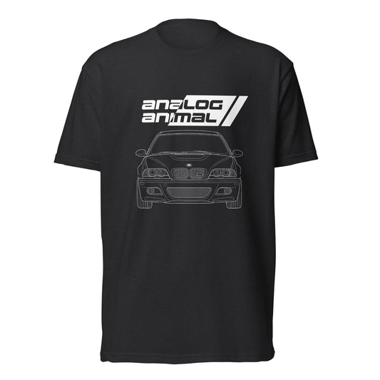 E46 Analog Animal German coupe graphic t-shirt — Marque