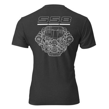S58 straight-six engine graphic t-shirt — Marque