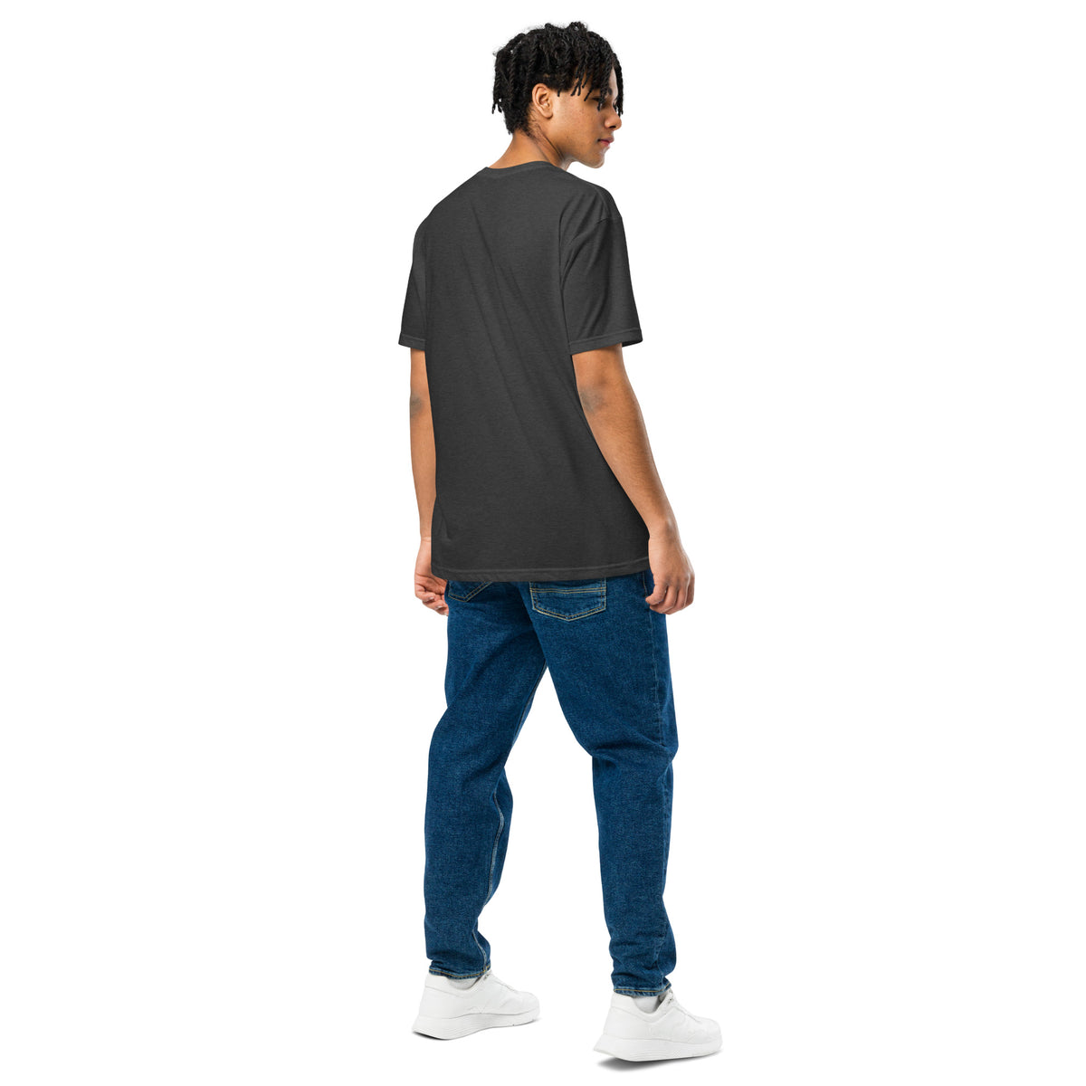The Wolf in Sheep's Clothing B7 super-saloon t-shirt, Charcoal back view — Marque automotive apparel