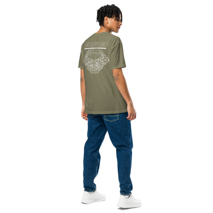 S58 straight-six engine graphic t-shirt — Marque