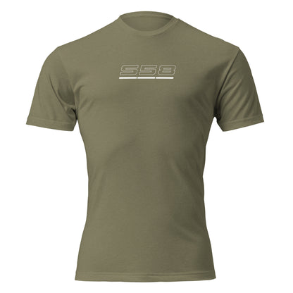 S58 straight-six engine graphic t-shirt — Marque