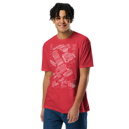 V10 blueprint engine graphic t-shirt — Marque
