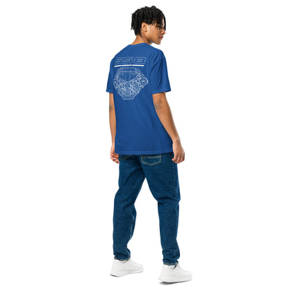 S58 straight-six engine graphic t-shirt — Marque
