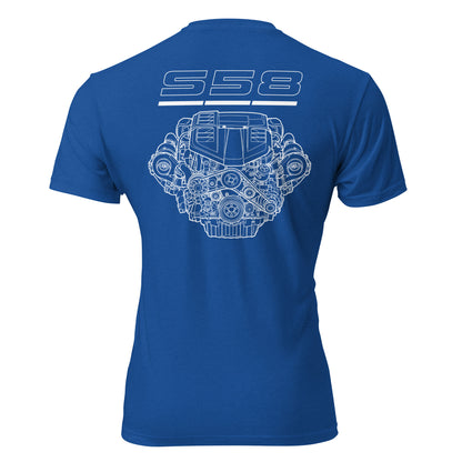 S58 straight-six engine graphic t-shirt — Marque
