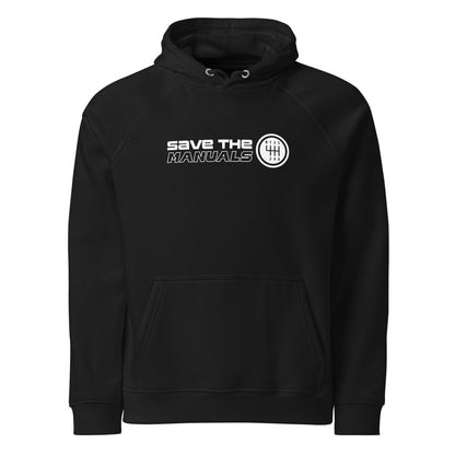 Save the Manuals stick-shift graphic hoodie — Marque