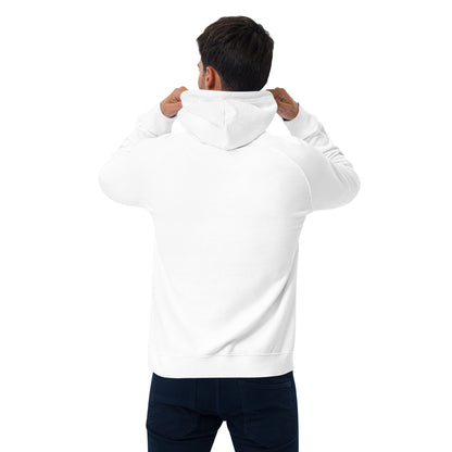 Endurance '66 Raglan Hoodie — 24-Hour Legend raglan hoodie, White back view — Marque automotive apparel