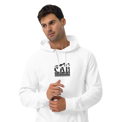 Coffee Run Hoodie — Cold-Start Edition in White, front view (3) — Marque automotive apparel
