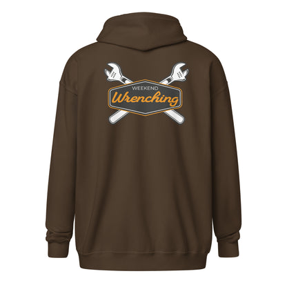 Weekend Wrenching Zip Hoodie — Marque automotive apparel