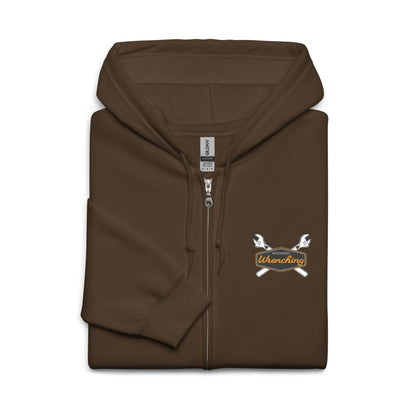 Weekend Wrenching Zip Hoodie — Marque automotive apparel