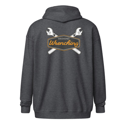 Weekend Wrenching Zip Hoodie — Marque automotive apparel