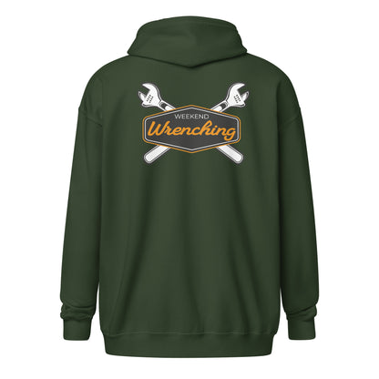Weekend Wrenching Zip Hoodie — Marque automotive apparel